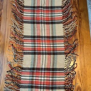 C Brand Plaid Fringe Infinity Scarf